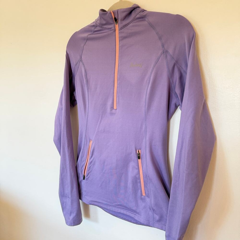 BALEAF Lavender Women’s Thermal Fleece 1/2 Zip Running Pullover Jacket Size S - Picture 2 of 5